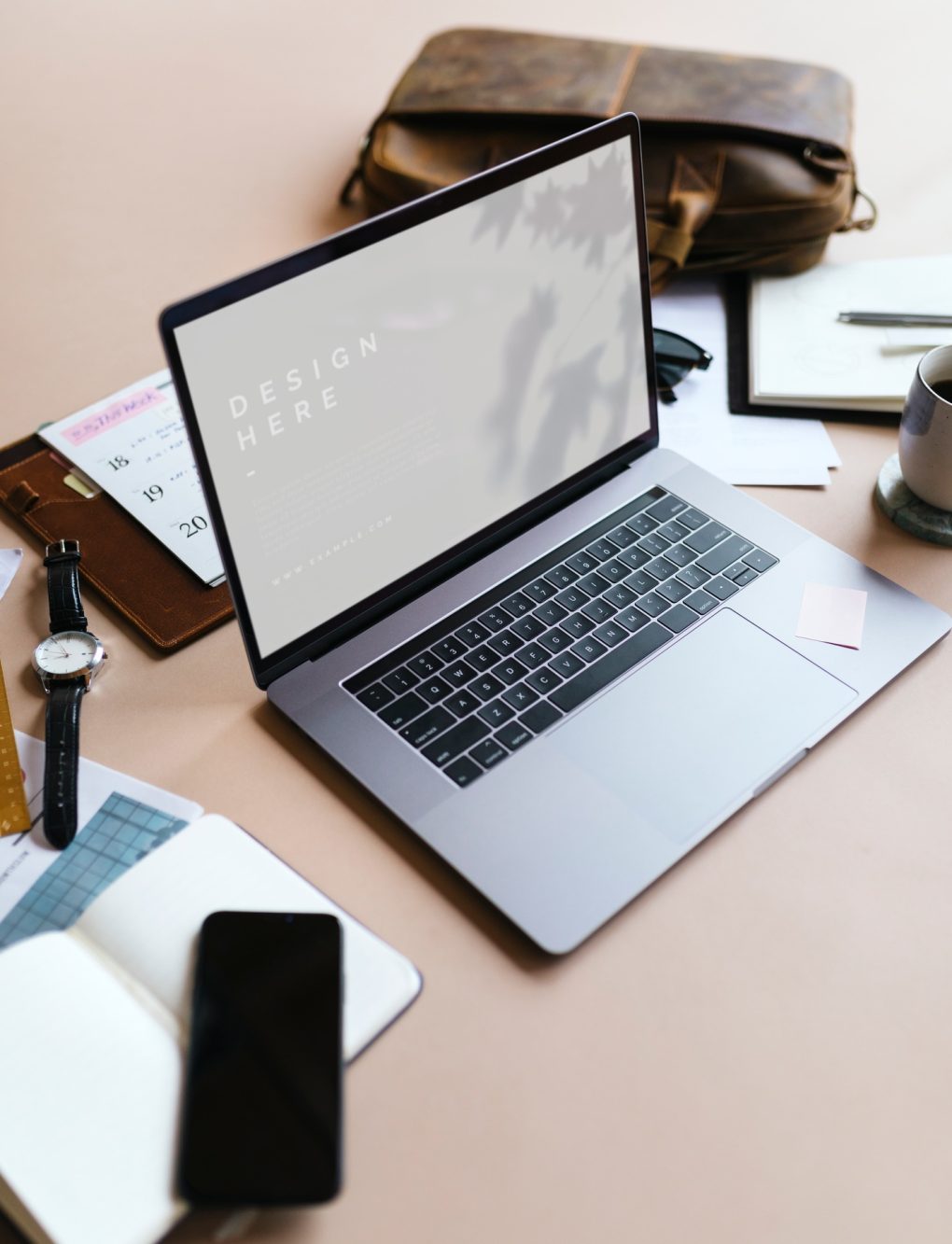 Laptop screen mockup